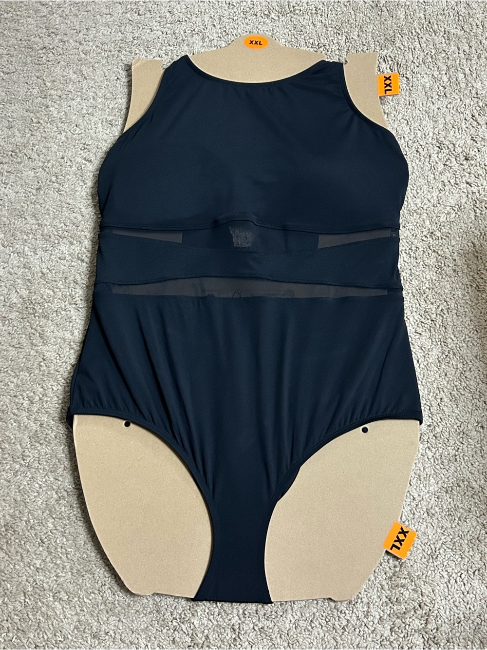 Women’s black Mesh-Accent One-Piece Swimsuit